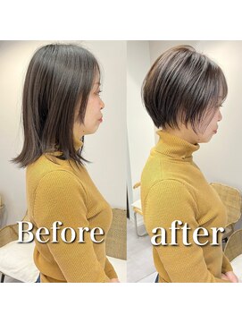 ハッチ(HACCH) 韓国風レイヤーカット髪質改善ダブルカラーハッシュカット