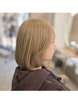 イリエヘア 川口(irier hair)&nbsp;ファイバープレックスでミルクティーベージュ【薬師神】