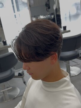 オーバル バイ アピッシュ(OVARL by apish) 曲がる縮毛矯正センターパートフェザー毛流れリバースパーマ