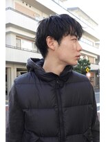 フィルムス 大阪本町(FILMS) men's/ニュアンスパーマ/ナチュラルツーブロック/フェザーカット