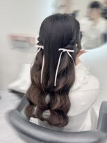クラン 北新地店(Clan) ねじりハーフツイン/北新地ヘアセット