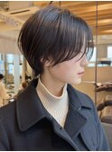 ショートボブパーマハンサムショート髪質改善縮毛矯正