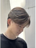 大人毛流れセンターパート
