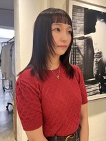 マカロニコースト(macaroni coast)&nbsp;前髪ありミディアムレイヤー顔周りレイヤー