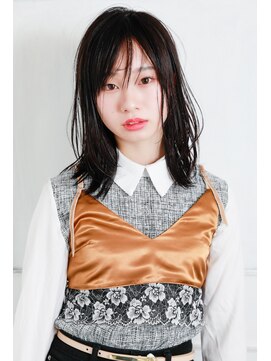 モカ ヘアーデザイン(moca HAIR DESIGN) 黒髮でも少しツヤ感のあるスタイルに