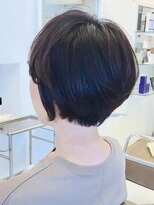 ミッテル(mittell)&nbsp;ショートヘア毛先パーマことりベージュ黒髪ウォーターフォール