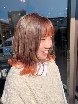 グランジュテ ヘアアンドスパ 真砂(GRAND JETE) 【鈴木絢子】オレンジアクセントカラー