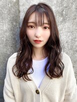 ブルーダー(Bruder)&nbsp;大人キュート　ピンクブラウン　大人ヘア