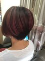 ヘアーパーク マンボ(HAIR PARK MAMBO) ショートスタイルにハイライトデザインカラー☆【ヘッドスパ】