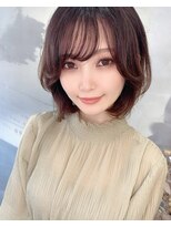 カームリーヘアー(calmLY HAIR) 前髪/アンブレラカラー/こなれミディ/イメチェン/ウェーブパーマ