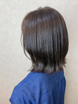 ヘア プロデュース キュオン(hair produce CUEON.) 切りっぱなし×アッシュベージュ