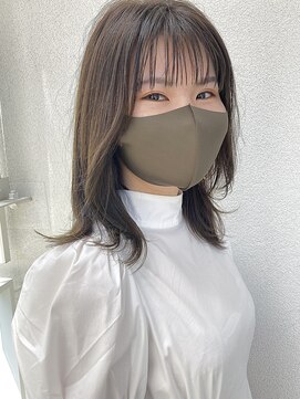 カサネ(casane) 【CASANE下北沢】オリーブグレージュ×ナチュラルレイヤー