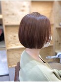 小顔見せで大人かわいい☆ハイトーンカラー×フェミニンボブ