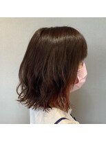 リリ(Liri material care salon by JAPAN) 切りっぱなしボブ×インナーカラー