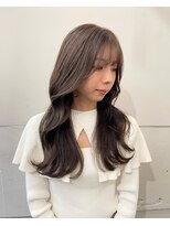 ネオリーブアイム 横浜西口店(Neolive aim)&nbsp;ショコラグレージュ顔周りレイヤー 前髪【横浜】