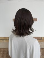トップヘアー 本店(TOP HAIR) 外ハネミディアム/アースカラー/ボブパーマ/アッシュオリーブ
