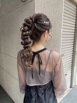 編みポニー