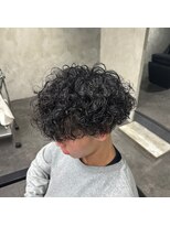 クロー(CROW)&nbsp;プードルパーマ×ミディアムマッシュ