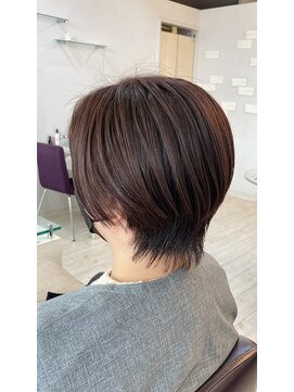 フェイバリットビューティシャルム(Favorite Beauty Charme) ショートスタイル×ブルーバイオレットカラー×オージュア