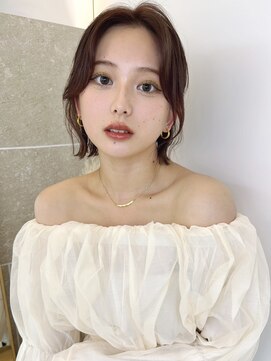 サンド ミュウ 横浜店(sand mieu) オリーブベージュ/ブリーチなし/韓国/レイヤーカット/前髪/横浜