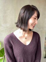 ヘアーメイク ミューズ 二条店(Hair make MUSE) 【京都二条】切りっぱなし外はねボブ