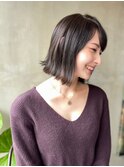 【京都二条】切りっぱなし外はねボブ