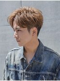 【メンズstyle】ベリーショートニュアンスパーマグレーベージュ