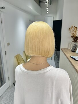 ペレ 渋谷(PELE) デザインカラー/レイヤーカット/ウェットヘア/オリーブベージュ