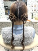 ねじねじツインヘア♪