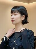 黒髪/ボブウルフ/ネビージュ/小顔/ワンレン