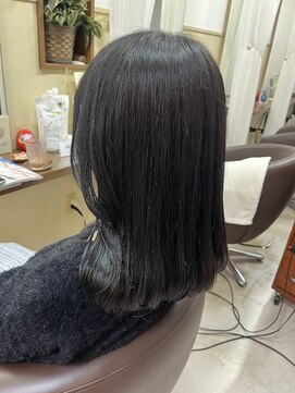 コアフィールフィス(COIFFURE fils) 《見附 今町》ブルーブラックカラー