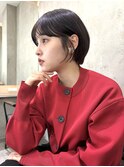 イメチェン外ハネボブ美髪ワイドバングレイヤーショート/大宮