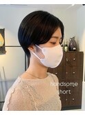 ハンサムショート10代20代30代似合わせ丸みショート京都河原町