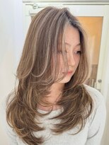 グロウ 恵比寿(grow)&nbsp;ハイライトカラー/ミルクティーベージュ/レイヤーカット