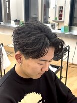 ビカムメンズヘアー 栄店(become men's hair)&nbsp;ツイストフェザーセンターパート