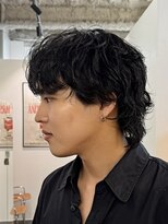 メンズ ニール 名古屋 伏見 丸の内(men's NEELU) [NEELU_take]メンズウルフ/ウルフパーマ/センターパート