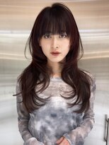 シーシンジュク 新宿南口(Sea shinjuku)&nbsp;ココアベージュ×レイヤー[小顔/黒髪/オリーブグレー]