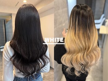 アンダーバーホワイト(_white)の写真/【三宮・元町】高コスパ◎最高級の人毛100%使用レミシールエクステで自然な仕上がりとなじみ具合が大好評！