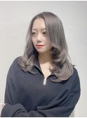 グレージュカラー/レイヤーカット