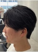 フェザーショート センターパート 毛流れ 鹿児島