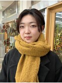 レザーできったハンサムショート