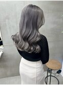 京都西院/グレージュカラー ブリーチ 髪質改善 ダブルカラー