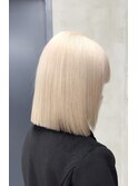ホワイトブロンドダブルカラーミルクティーピンクハイトーン韓国