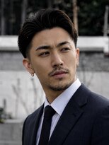 メッツ 原宿(METS) MEN'S/かき上げサイドパート×テーパーフェード/ビジネスヘア