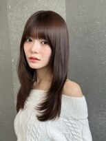 ロンド シャルム 吉祥寺(Lond charme)&nbsp;グレージュブラウン/ミディアムレイヤー/韓国巻き/顔周りカット