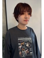 アングゥイー(ungu iE)&nbsp;前回のパーマを活かしたオレンジカラー