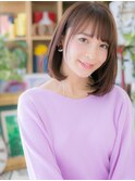 ■前下がり小顔ストレートセミディ103-3★戸頭20代30代40代