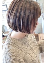 リリー(Lily)&nbsp;ゆかのお客様＊ハイライトが可愛いナチュラルボブ