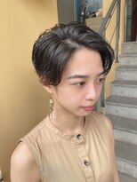 ロンド ストラーダ 心斎橋(Lond strada)&nbsp;【津賀　涼】ショートグレージュカラーボブウルフココアベージュ