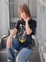 リアイス(Re:ICE) ミニウルフ/くすみブルー/流れるレイヤー/インナーハイライト